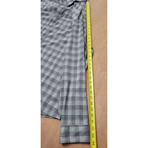 Swiss Tech SM29Y082B Long Sleeve Button Up Men's Size 3XL Green Plaid Shirt - Picture 11 of 11